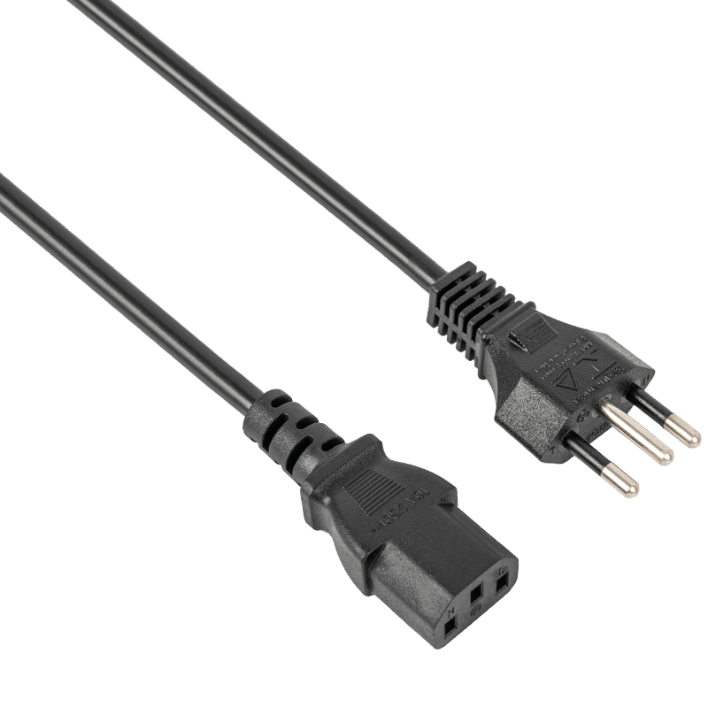 Plugue de alimentação D17 12/16A 250V Brasil INMETRO